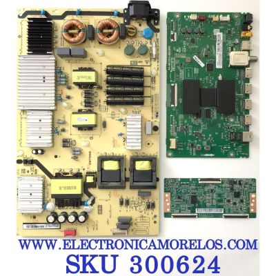 KIT DE TARJETAS PARA TV TCL 4K / MAIN 08-CS75CUN-OC406AA / 40-MS22E2-MAA2HG / 08-MS22E03-MA200AA / 08-MS22E03-MA300AA / T-CON 34291100AZ / CSC02-1 / FUENTE 08-L40XWA4-PW210AA / 40-L40XW4-PWB1CG / LVU750NDEL / ST7461D01-A VER.2.1 / MODELOS 75S431 / 75S435